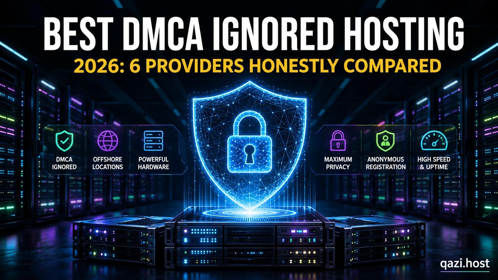 Best DMCA Ignored Hosting 2026: 6 Providers Honestly Compared