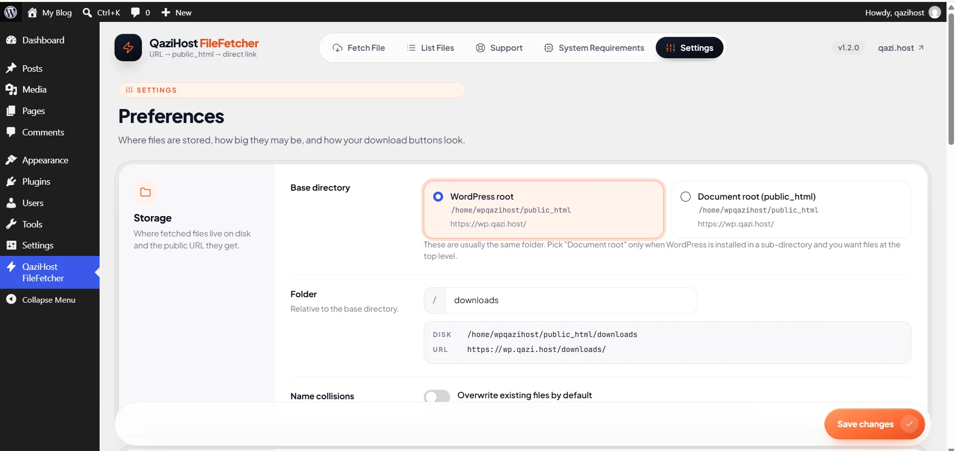 Manage all settings from here.