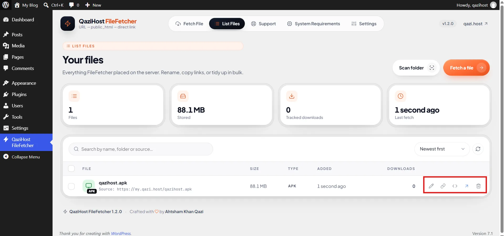 Manage all of your files here.